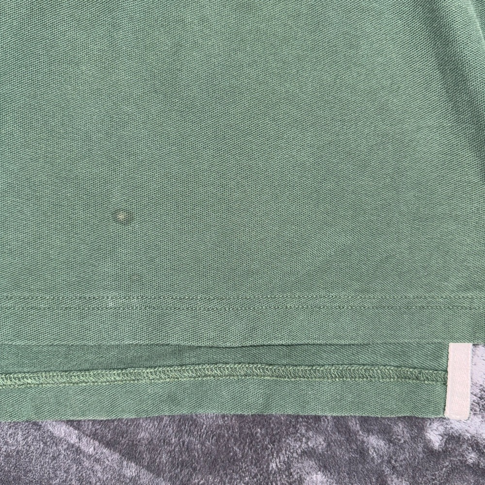 Mens Forest Green 100% Cotton Pique Short Sleeve Polo Shirt 3237-26 Size 3XL - Picture 5 of 12